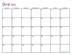 printable calendars june 2015