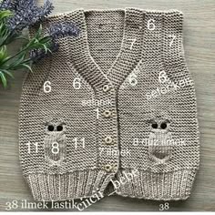 Baykuş Desenli Haroşa Örgü Bebek Yeleği Yapılışı Baykuş Desenli Haroşa Örgü Bebek Yeleği Yapılışı