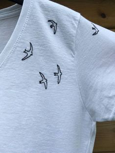 Fresh Made Damen T-ShirtV-Ausschnitt Design Freizeitshirt Party Clubwear
