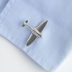 English Made Pewter Cufflinks Eurofighter Typhoon Aeroplane Presented in a Box