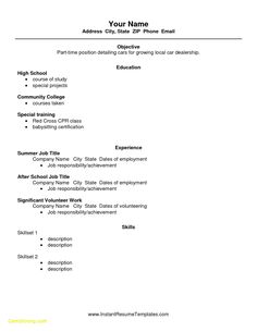 Resume Examples For College Students With No Work Experience Inspiration Resume Example For High School Student Sample Resumes Httpwww . Resume Examples For College Students With No Work Experience Captivating Resume Example For High School Student Sample Resumes Httpwww .