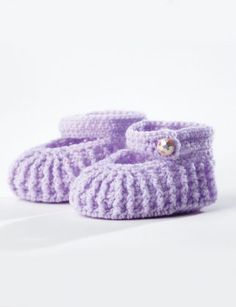Crochet Stylish mary-jane booties FREE Pattern up to 12 months