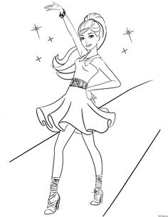 Cool Barbie Colouring Pages Special Picture