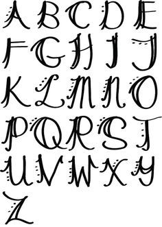 pretty block letters