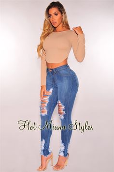 sottile e forma jeans skinny vita alta EX-Branded LIFT