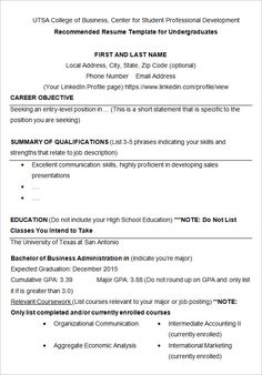 for high school students 4 resume examples pinterest sample