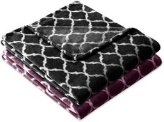 Zig Zag Chevron Turquoise Super Soft Fleece Throw Blanket /& 2 x housses de coussin