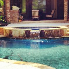 Custom Designed And Constructed Radius Pool In East Texas By Most Spas And Hottubs Made By Preferredpools Have Waterfeatures That Pour Into