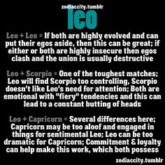 Capricorn and leo compatibility chart