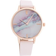 Samoe Marble Face Watch - Blush - Women's Watches ($32) ❤ liked on Polyvore featuring jewelry, watches, accessories, bracelets, pink, red gold jewelry, rose gold watches, red gold watches, pink jewelry and pink watches Bracelets, Gold Watch, Gold Watches, Gold Jewelry