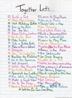 Cute things to do while dating