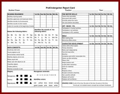 free report card template kindergarten assessment kindergarten free business report card