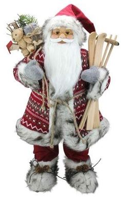 Papá Noel Smoky dekofiguren cabañita nikolausfiguren decoración