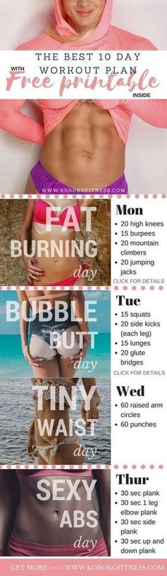 Looking for a home workout plan that is easy and clear? Use this one because it's the best one and it works Abs, At Home Workout Plan, Belly Fat Workout