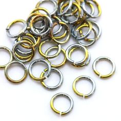 5 x Solid Sterling Silver Jump Rings Open 6mm Good Quality Heavy Strong