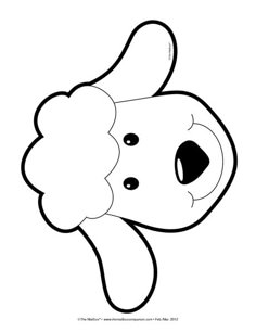 Sheep Face Mask Template Bing Images Craft Sheep