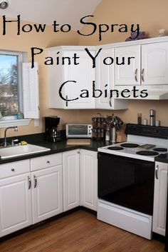 Interior Spray Kitchen Cabinets how to spray paint cabinetsbathroom makeover you can 11 painted kitchen cabinets that look surprisingly professional