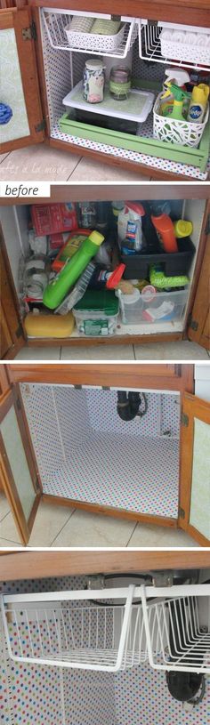 19 Easy Storage Ideas for Small Spaces – Declutter Your Home in No Time! Under the Sink Makeover | Easy Storage Ideas for Small Spaces | DIY Organization Ideas for the Home http://www.homedesigns.pro/2017/05/31/19-easy-storage-ideas-for-small-spaces-declutter-your-home-in-no-time/