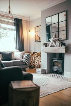 Living Room Designs, Home Living Room, Living Room Decor Uk, Living Room Inspiration, Fireplace Mantle, Living Room Diy