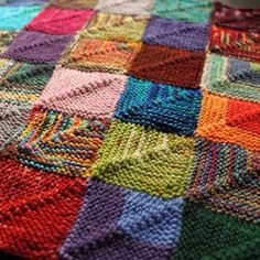 A free pattern/recipe for knitting a sock yarn patchwork project.