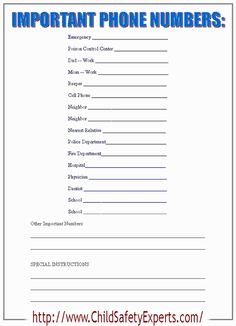 emergency phone numbers list