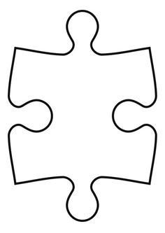 giant blank puzzle pieces invitation templates autism puzzle