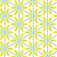 yellow and blue designs
