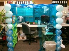 Under The Sea Cubicle Decor Office Cubicle Decor Cubicle Birthday Decorations