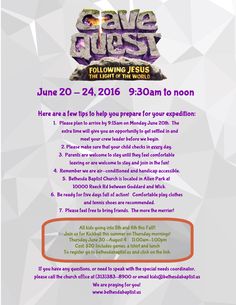 vbs cave quest try this at home sticker sheets pkg 10 bible cave vbs flyer