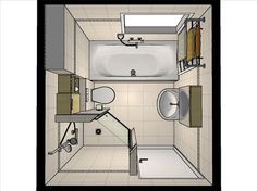 Idee voor de indeling van een kleine badkamer: door onze jarenlange ervaring weten wij voor iedere ruimte (hoe groot of klein ook) de juiste badkamer indeling te bedenken! Small Bathroom Interior, Master Bathroom