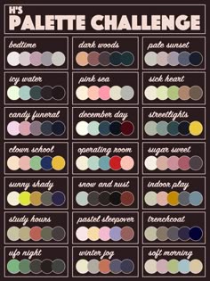 rgb and hex codes for different skin and hair tones art hay guide chart example