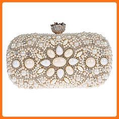 Damara Womens Sequins Metel Frame Baguette Clutch Bags
