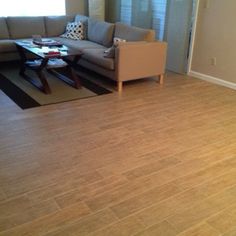 6x24 Florida Tile Natura Hampton Blonde Plank Installed On 6x24 Florida Tile Natura Hampton Blonde Plank Installed On A Project In New