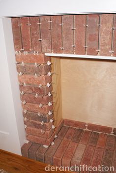 How to Install Interior Brick Veneer | Fake brick walls Fake brick and Staircases