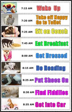 does your family have an after school routine back to school back aspergers routine charts