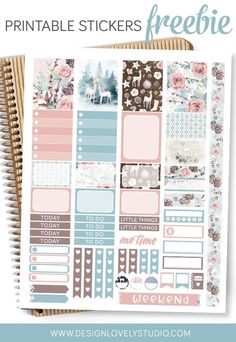 Pretty Digital Instant Download Stickers Fall Watercolor Leaves ECLP Happy Planner Kit Autumn Pastel Watercolor Printable Planner Stickers
