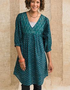 Ladies Italian Linen Spotty Baggy Tunic Top Classic Handkerchief Hemline Dress