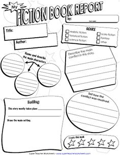 book report sheet