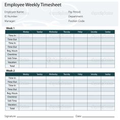 free time card template printable blank pdf time card time sheets