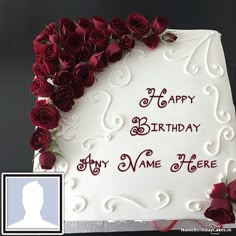 romantic birthday cake for