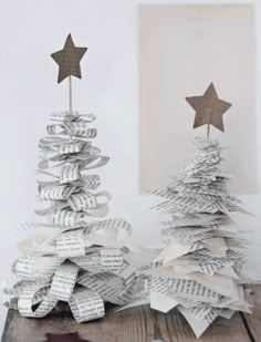 Lav Unik Julepynt Af Gamle Boger Fabric Christmas DecorationsChristmas