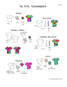 38 Best Tie Dye Images Tye How To Fabric The Scout Life Crafting Tie Dye Techniques With Printables