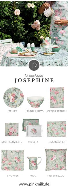 GreenGate Stoffserviette Andrea white