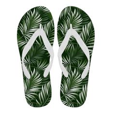 Tailing Flip Flops Flamingos Leaves Unisex Trendy Print Slippers Beach Sandal