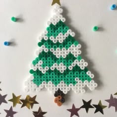2 grandes Handmade Crochet Arbre de Noël Appliqué//Fabrication Carte//Gift Tag