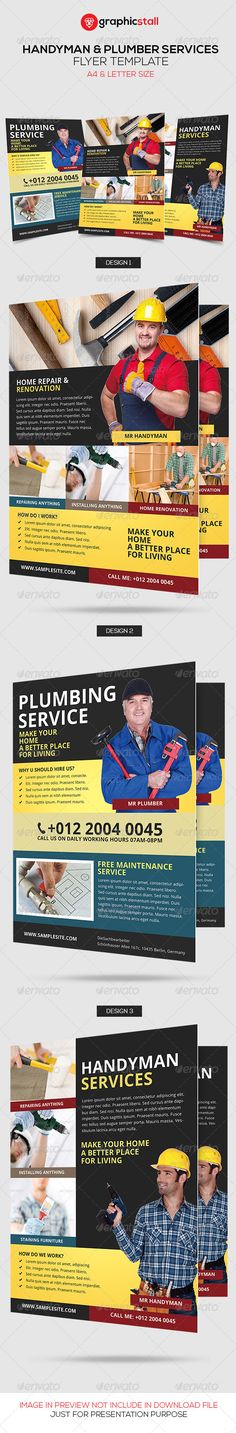 Лучших изображений доски handyman services flyers print templates