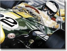 Le Mans 90 x 70 cms limited edition art print by Colin Carter Bentley