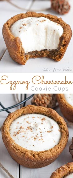 150 best christmas food treats food gifts images on pinterest eggnog cheesecake cookie cups http livforcake com