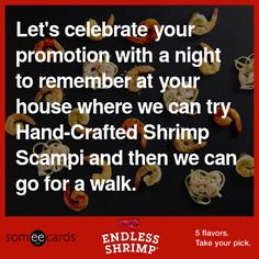 make your own ecard with the redlobster endlessshrimp ecard