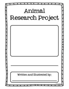 animal research project an informative research project on animals research project cover page